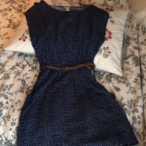 Flowy comfy dress with braided belt